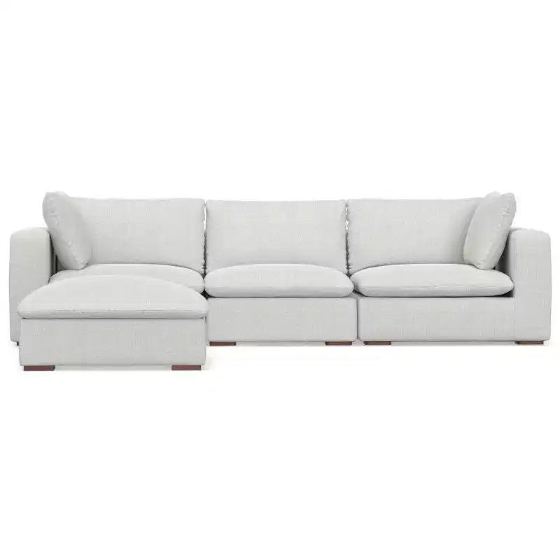 Canapé 3 places et pouf WyndenHall Marlee gris nuage