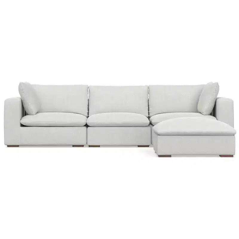 Canapé 3 places et pouf WyndenHall Marlee gris nuage