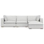 Canapé 3 places et pouf WyndenHall Marlee gris nuage