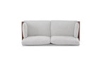 Christopher Knight Home Ella Canapé Moderne Rembourré 3 Places 182 cm à Cadre en Bois avec Coussins Décoratifs Beige