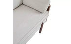 Christopher Knight Home Ella Canapé Moderne Rembourré 3 Places 182 cm à Cadre en Bois avec Coussins Décoratifs Beige
