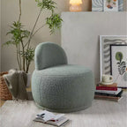 Chaise d'appoint LumiSource Kimi en fausse fourrure de mouton verte