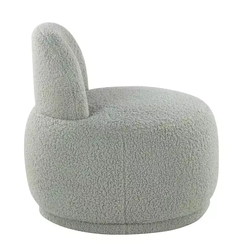 Chaise d'appoint LumiSource Kimi en fausse fourrure de mouton verte