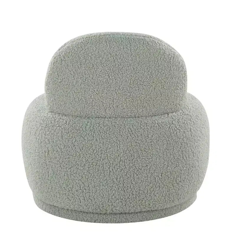 Chaise d'appoint LumiSource Kimi en fausse fourrure de mouton verte