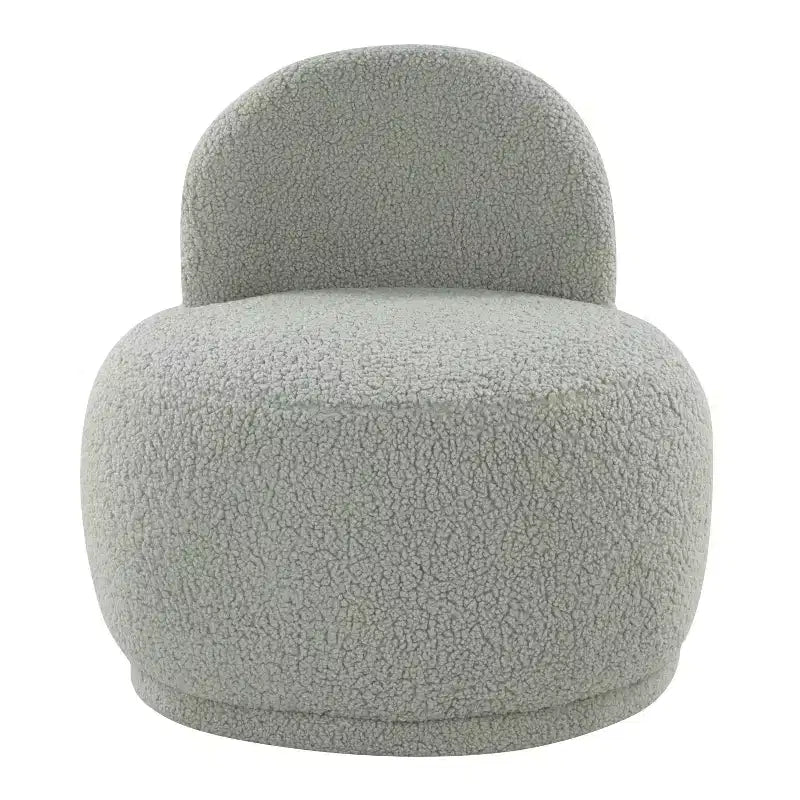Chaise d'appoint LumiSource Kimi en fausse fourrure de mouton verte