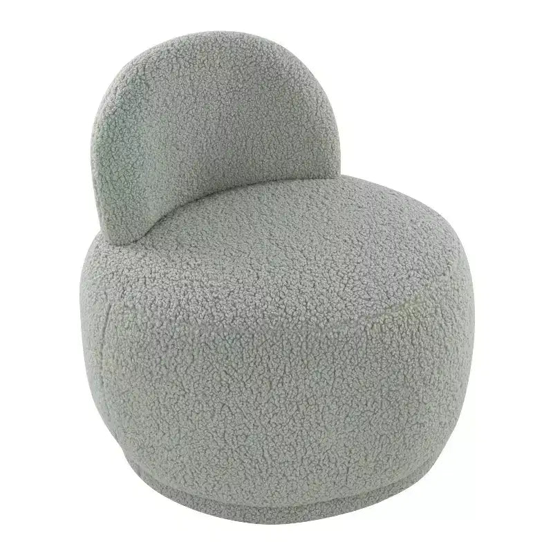 Chaise d'appoint LumiSource Kimi en fausse fourrure de mouton verte