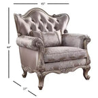 Chaise en tissu Jayceon 45 po champagne - Acme Furniture