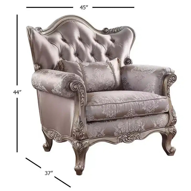 Chaise en tissu Jayceon 45 po champagne - Acme Furniture