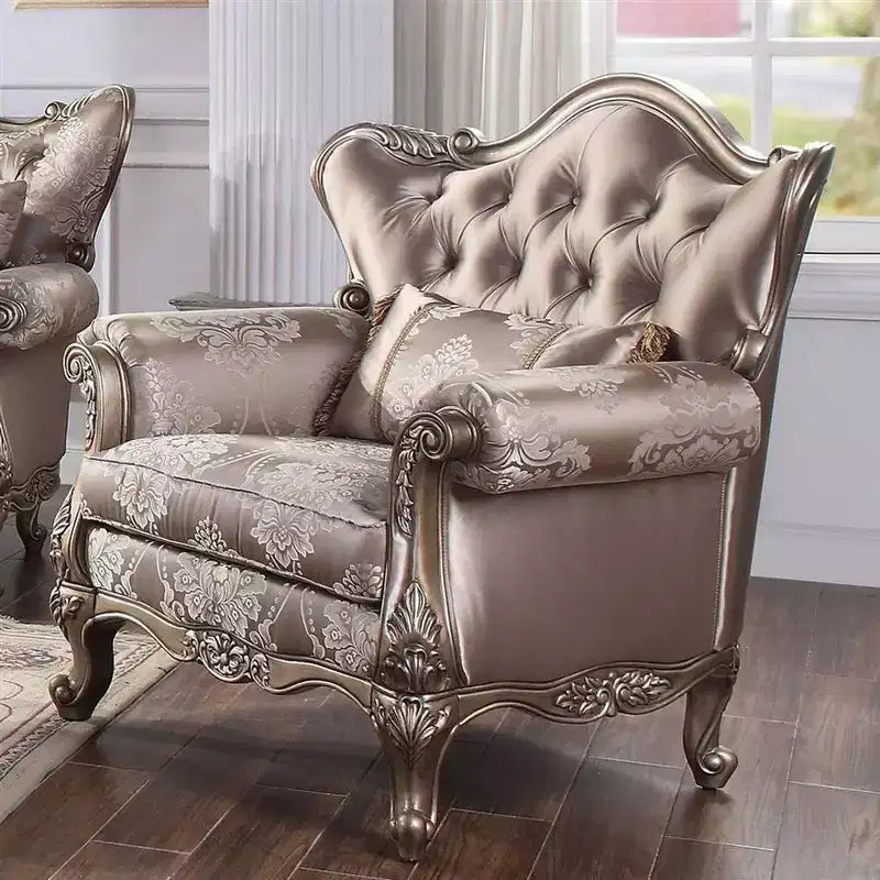 Chaise en tissu Jayceon 45 po champagne - Acme Furniture