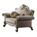 Acme Furniture Picardy Chaise d'appoint Tissu/Perle Antique