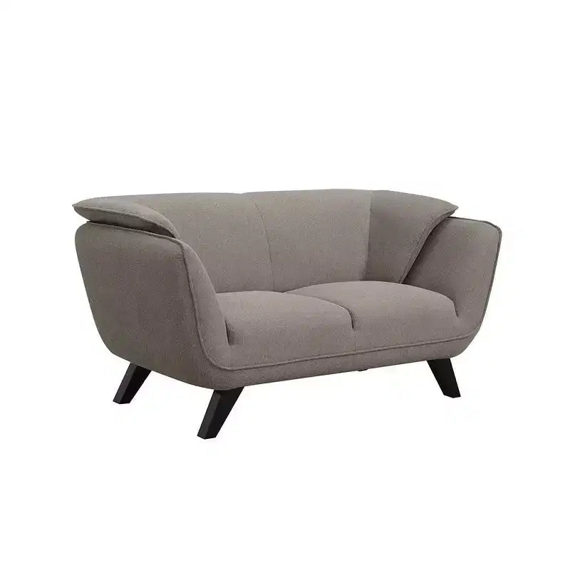 Canapé Nayeli 65" Lin Marron - Acme Furniture : Cuir Rembourré, Cadre en Bois, Aucun Assemblage Requis