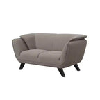 Canapé Nayeli 65" Lin Marron - Acme Furniture : Cuir Rembourré, Cadre en Bois, Aucun Assemblage Requis
