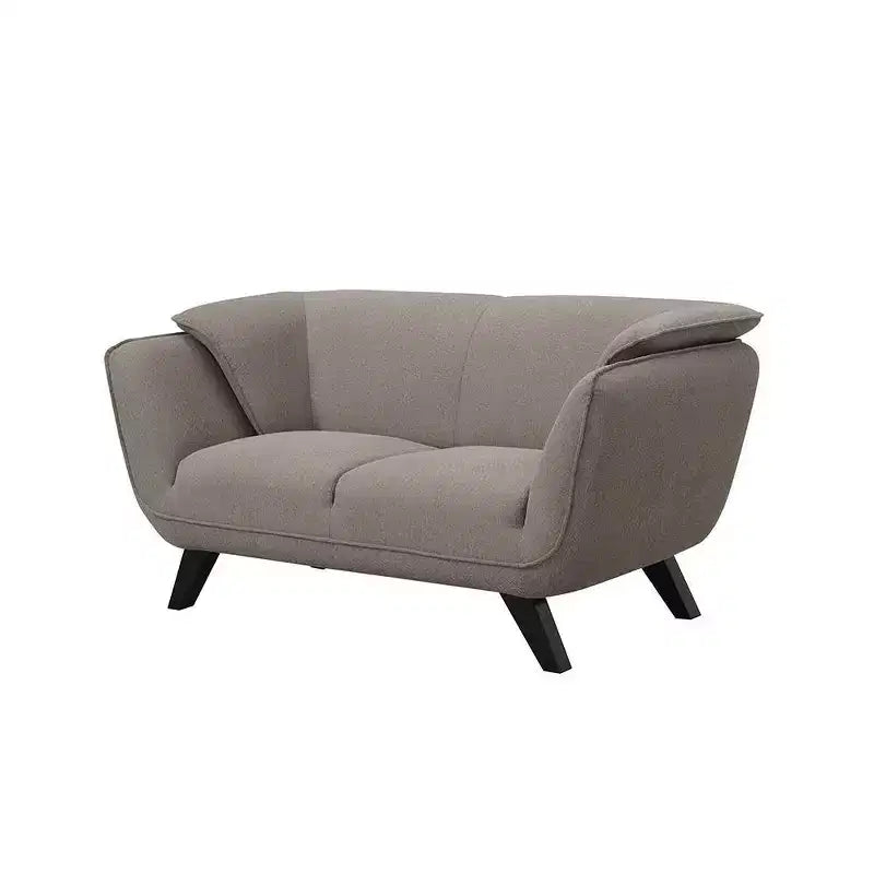 Canapé Nayeli 65" Lin Marron - Acme Furniture : Cuir Rembourré, Cadre en Bois, Aucun Assemblage Requis
