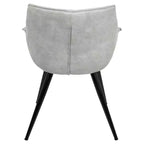 Lot de 2 chaises d'appoint contemporaines Wrangler gris clair - Lumisource : revêtement en suédine, pieds en métal, coussins attachés