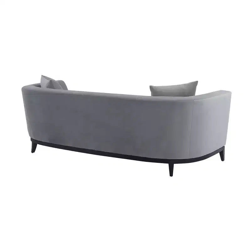 Canapé Mélange velours gris - Armen Living