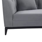Canapé Mélange velours gris - Armen Living