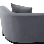 Canapé Mélange velours gris - Armen Living