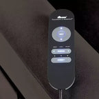 MAISON : dedans + dehors Fauteuil inclinable releveur électrique Sunbeam en flanelle avec fonction chauffante et massante, gris foncé