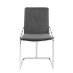 20" Zlatan Accent Chair: Chrome Metal Frame & Luxurious Velvet - Acme Furniture