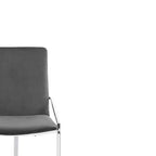 Fauteuil d'appoint Zlatan 20" : Structure en métal chromé et velours luxueux - Acme Furniture