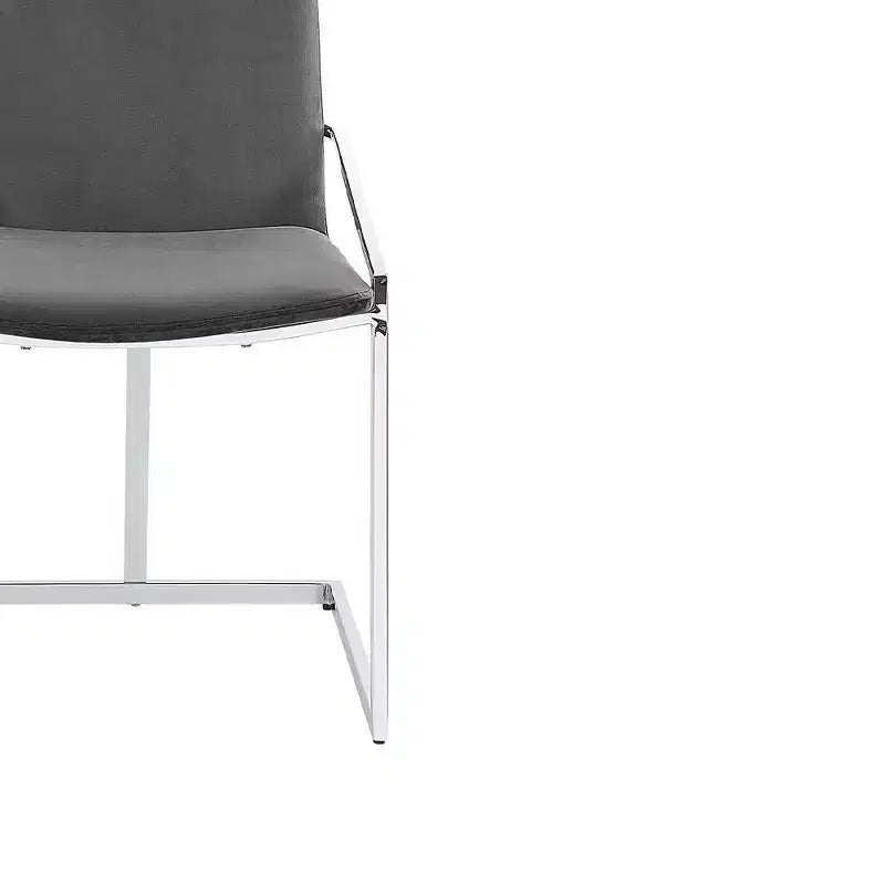 Fauteuil d'appoint Zlatan 20" : Structure en métal chromé et velours luxueux - Acme Furniture