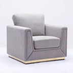 Acme Furniture Fauteuil d'appoint Valin Tissu gris