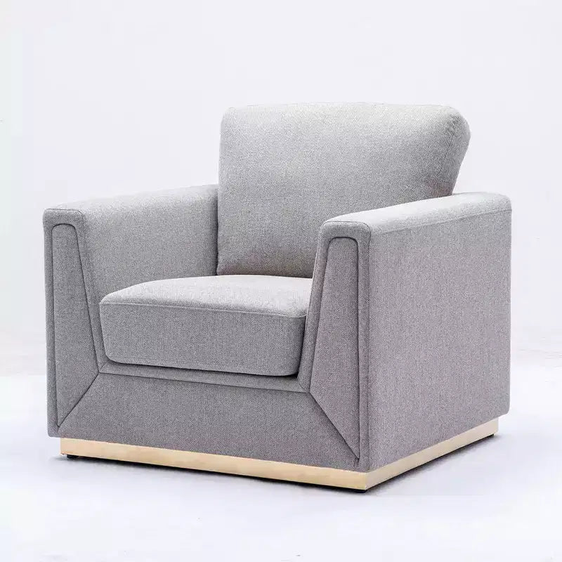 Acme Furniture Fauteuil d'appoint Valin Tissu gris