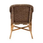 Fauteuil en jonc de mer et rotin bali & pari Luis, jonc de mer naturel/naturel