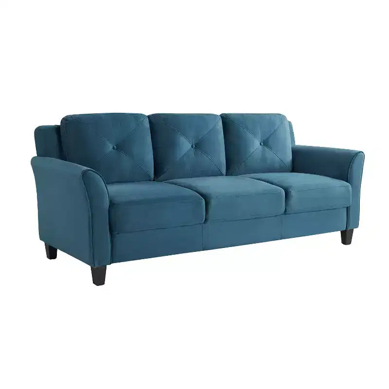 Lifestyle Solutions Canapé Harper Velours Bleu
