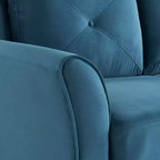 Lifestyle Solutions Canapé Harper Velours Bleu