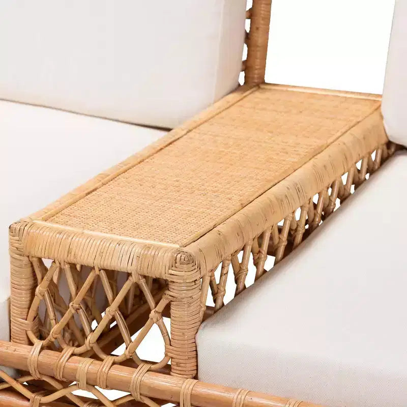 Bali & Pari Canapé Tête-à-Tête en Rotin Naturel Pakis