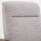 Fauteuil inclinable à dossier basculant Comfort Pointe Terni Sea Oat : Polyester rembourré, cadre en bois, remplissage en mousse