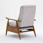 Fauteuil inclinable à dossier basculant Comfort Pointe Terni Sea Oat : Polyester rembourré, cadre en bois, remplissage en mousse