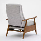 Fauteuil inclinable à dossier basculant Comfort Pointe Terni Sea Oat : Polyester rembourré, cadre en bois, remplissage en mousse