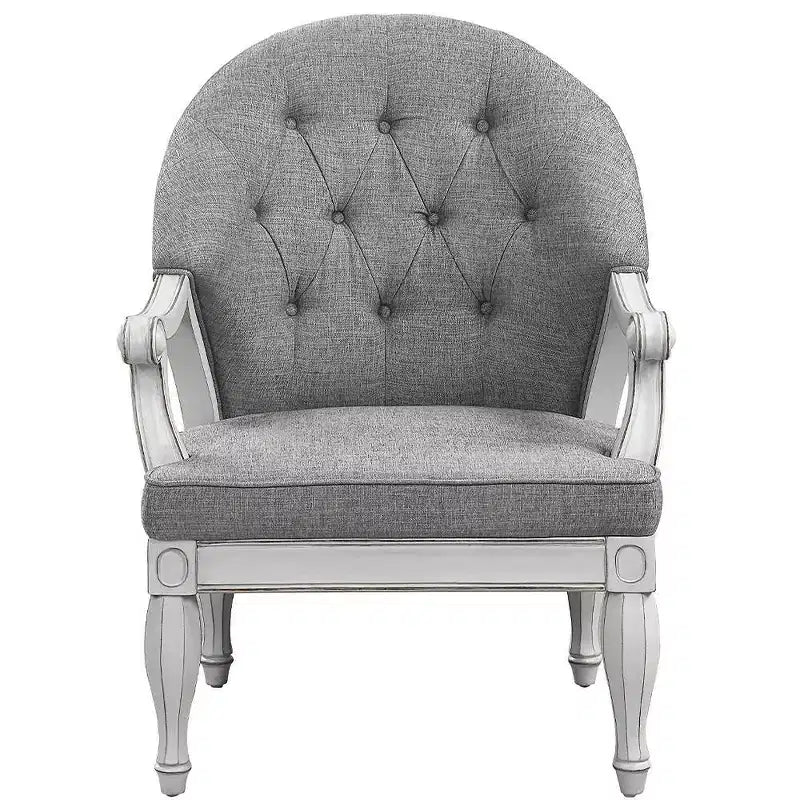 Fauteuil d'appoint Florian 78 cm : capitonné, revêtement coton, aucun assemblage requis - Acme Furniture