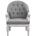Fauteuil d'appoint Florian 78 cm : capitonné, revêtement coton, aucun assemblage requis - Acme Furniture