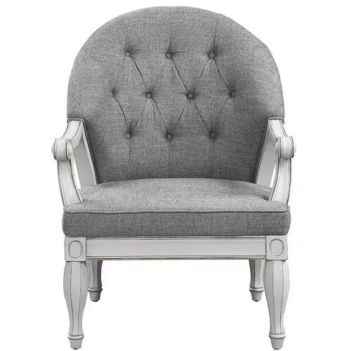 Fauteuil d'appoint Florian 78 cm : capitonné, revêtement coton, aucun assemblage requis - Acme Furniture