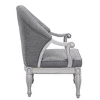 Fauteuil d'appoint Florian 78 cm : capitonné, revêtement coton, aucun assemblage requis - Acme Furniture