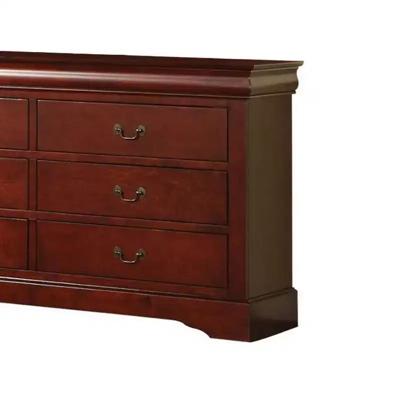 Commode Louis Philippe III Acme Furniture, coloris cerise