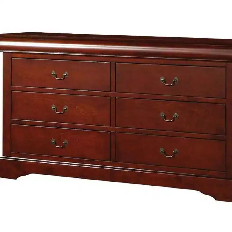 Commode Louis Philippe III Acme Furniture, coloris cerise