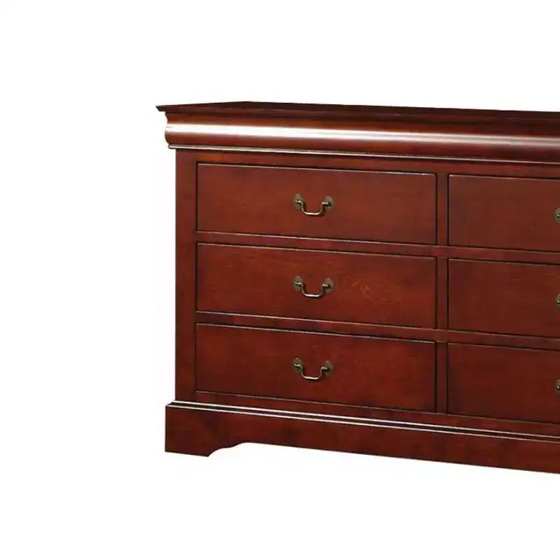 Commode Louis Philippe III Acme Furniture, coloris cerise
