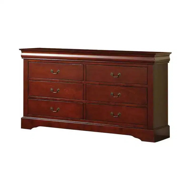 Commode Louis Philippe III Acme Furniture, coloris cerise