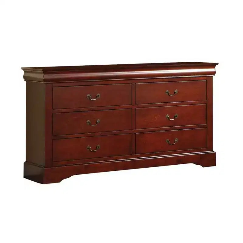 Commode Louis Philippe III Acme Furniture, coloris cerise