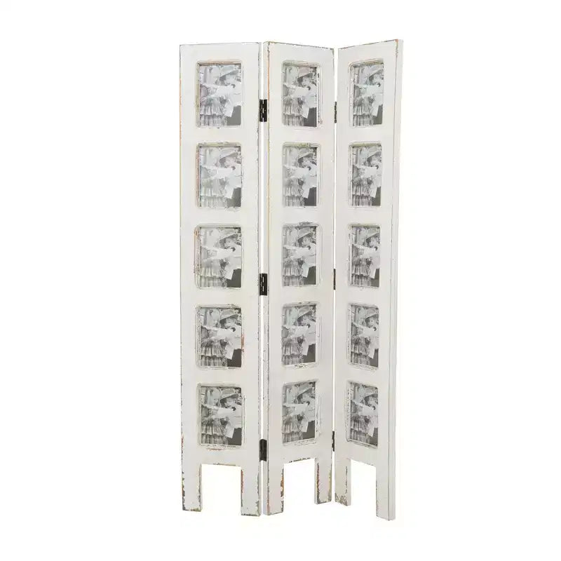 Séparateur de pièce rectangulaire en bois de chêne Chinquapin blanc - Olivia & May