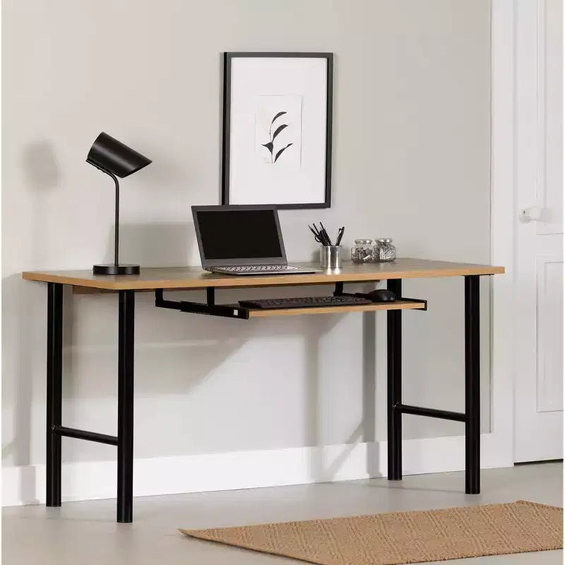 Commode South Shore Tassio 5 tiroirs : Glissières métalliques, surface stratifiée, cadre en panneaux de particules, 123,8 cm H