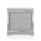 Ensemble de lit 3 pièces Queen Tenaya avec 2 tables de chevet Argent/Gris - HOMES: Inside + Out