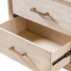 HOMES: Inside + Out Ensemble 3 pièces Neovesi Bois 2 tables de nuit et commode chêne bohème