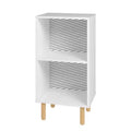 Essex Nightstand White/Zebra - Manhattan Comfort