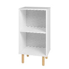 Essex Nightstand White/Zebra - Manhattan Comfort