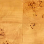 bali & pari Ghina Wood 1 tiroir Table de Chevet Loupe de Peuplier Clair